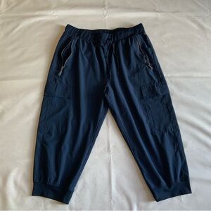 Libian Dark Blue capris Cargo Pants